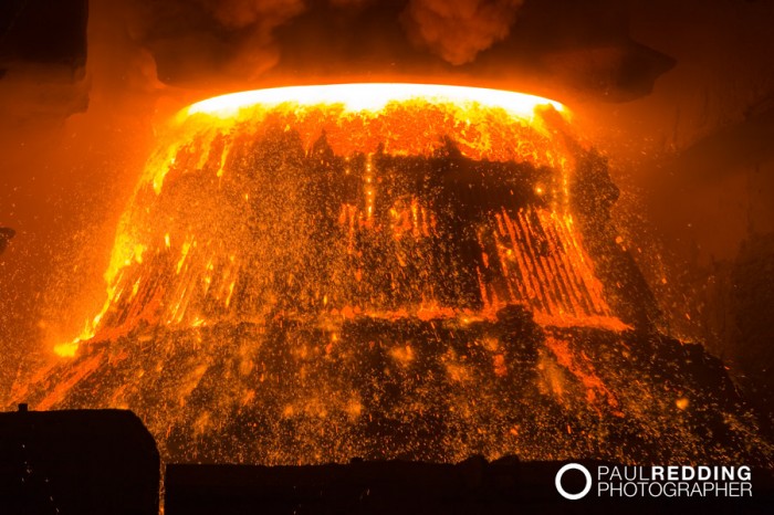 Steel mill photography - Basic Oxygen Smelter