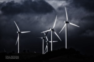 wind farm by Paul Redding commercial photographer Hobart Tasmania - Hobart industrial photographer