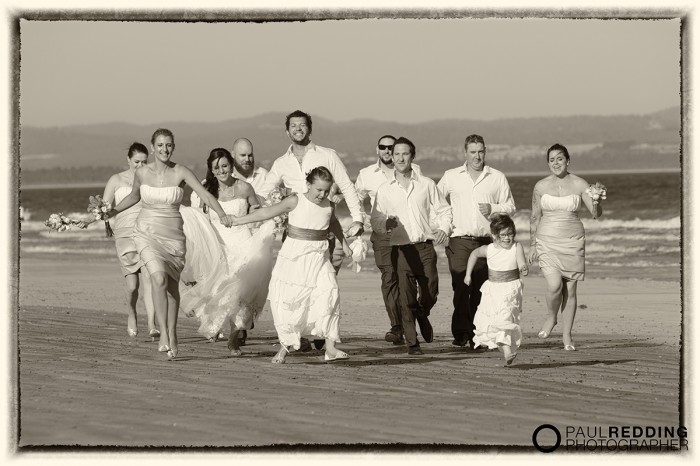 Beach wedding photography Hobart Tasmania by Paul Redding, beach wedding photographer Hobart - 1-2-2014 Seven Mile Beach