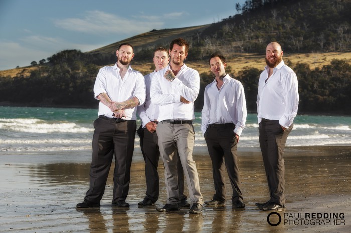 Beach wedding photography Hobart Tasmania by Paul Redding, beach wedding photographer Hobart - 1-2-2014 Seven Mile Beach