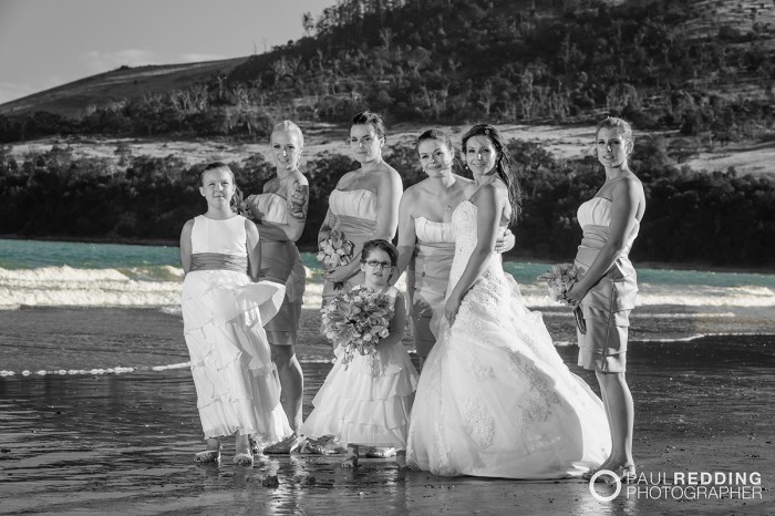 Beach wedding photography Hobart Tasmania by Paul Redding, beach wedding photographer Hobart - 1-2-2014 Seven Mile Beach