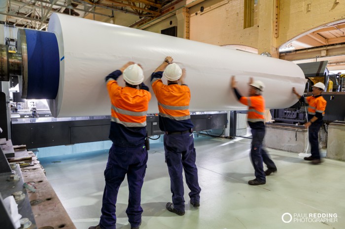 Norske Skog Paper Mill Boyer PM2 Conversion - Paul Redding , Paper Mill Photographer Tasmania- -Hobart industrial photographer