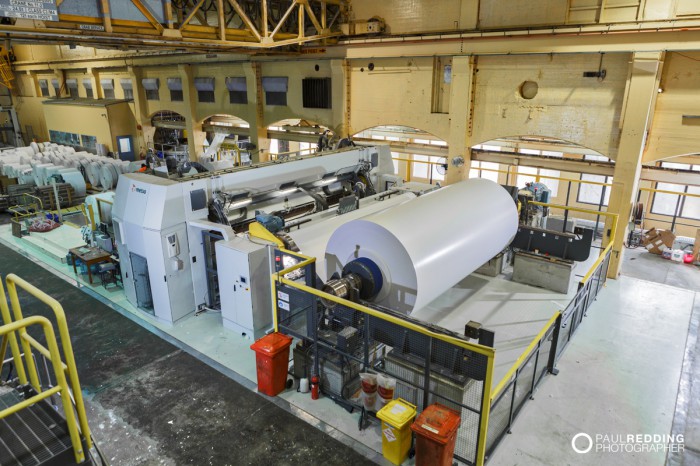 Coated paper product on roll | Norske Skog Paper Mill Boyer PM2 Conversion - Paul Redding , Paper Mill Photographer Tasmania