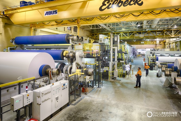 Norske Skog Paper Mill Boyer PM2 Conversion - Paul Redding , Paper Mill Photographer Tasmania - Hobart industrial photographer