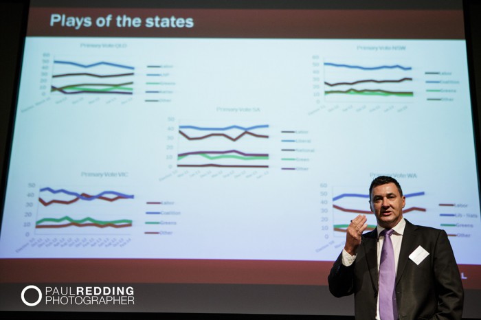 Martin O'Shannessy - CEDA- Economic and Political Overview 2014 by Paul Redding - Hobart Conference Photographer