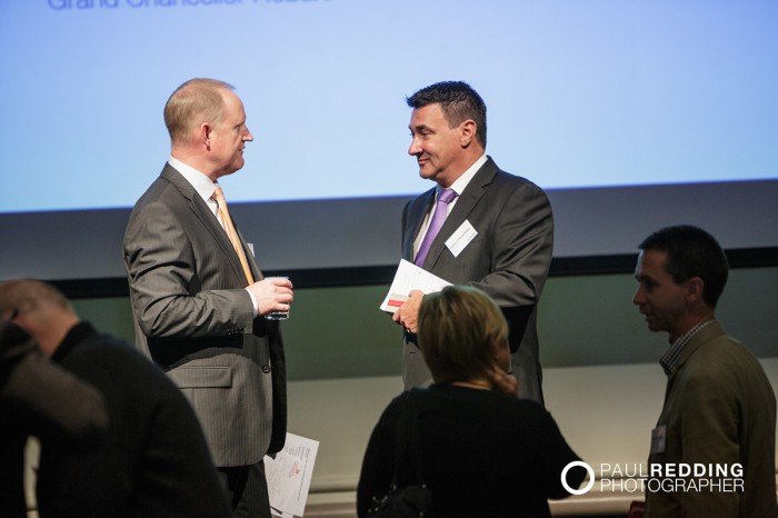 Ivan Colhoun -Chief Economist, Australia, ANZ Banking Group and Martin O'Shannessy - Chief Executive, Newspoll. State political outlook. CEDA- Economic and Political Overview 2014 by Paul Redding - Hobart Conference Photographer 2