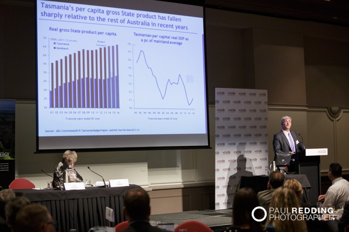 Saul Eslake- Chief Economist, Bank of America Merrill Lynch -CEDA- Economic and Political Overview 2014 by Paul Redding - Hobart Conference Photographer -3