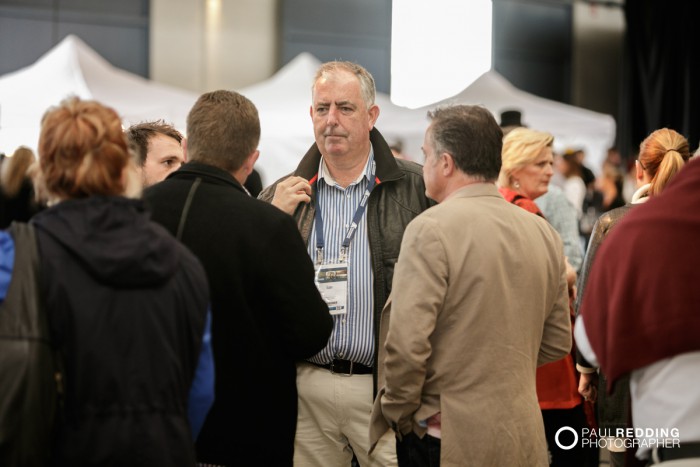 Networking at Insurance Advisernet Australia Conference 2015 - Trade Show at Princes Wharf No 1 Shed. Photography by Paul Redding, Hobart Trade Show Photographer.