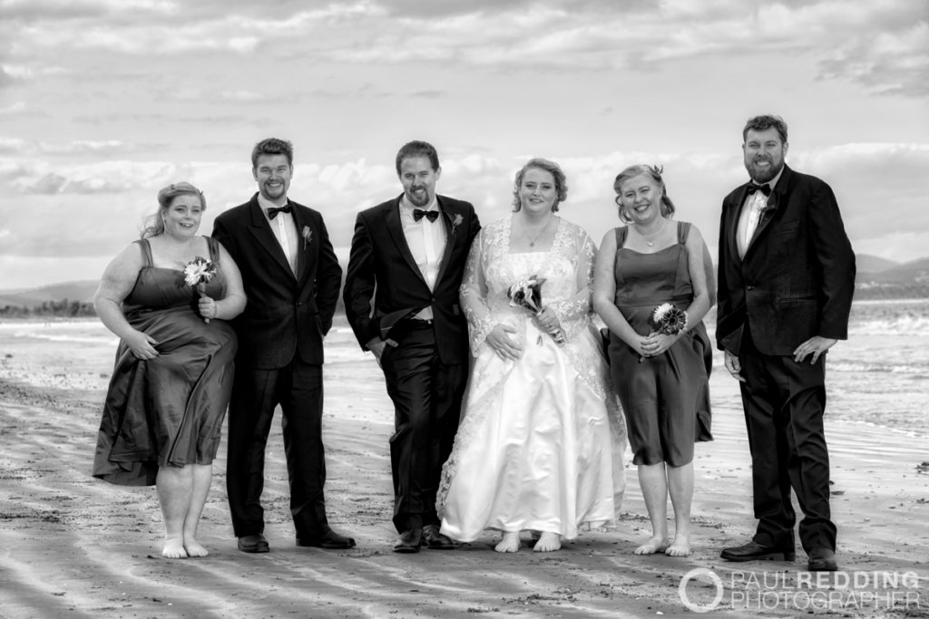 -Fun Wedding photography Seven Mile Beach Tasmania by Paul Redding Photographer Hobart