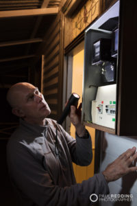 TasNetworks meter box at night